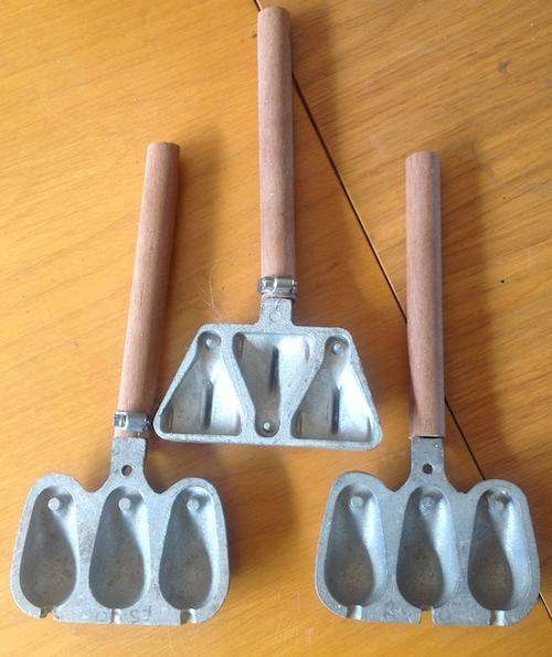 Lead Sinker Moulds size x3, size 4,5,6