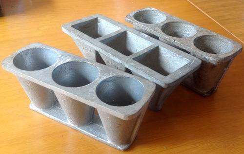 Lead Sinker Moulds size x3, size 4,5,6 Round and square