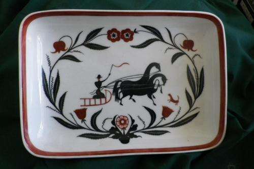 1913? Tsar Nicholas II Ceramic plate. Decorated By Soviets in 1922.