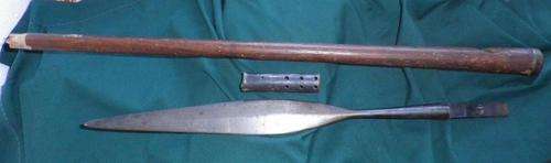 1920. Union Of SA Govt issue Native Troops Spear. Needs fixing.