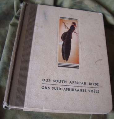 Birds of SA Cigarette card album. A Roberts