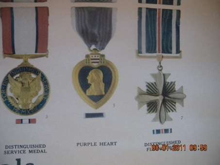 American Medal Chart. Official. 1940's
