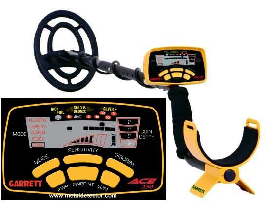 Garrett Ace 250 metal Detector. Demo, no box. Perfect condition. Valued R5000