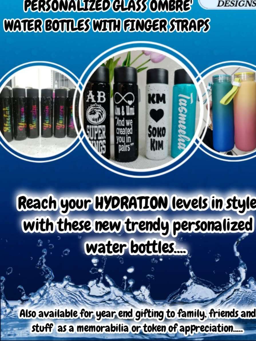 PERSONALISED OMBRE WATER BOTTLES