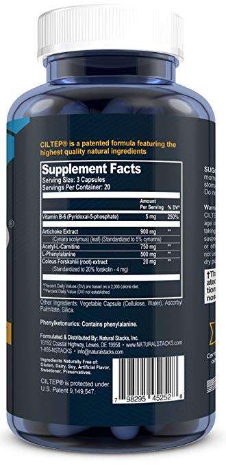 CILTEP - Mental Performance Supplement - 60 Capsules - All Natural  (limitless)