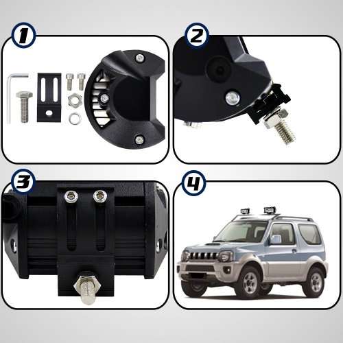 4 X CAR SUPER-POWER IRRADIATION LAMP 36w