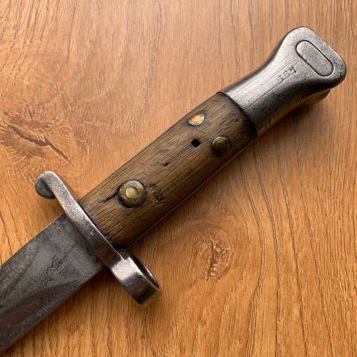 Very Rare Mk1 type1 1888 British bayonet