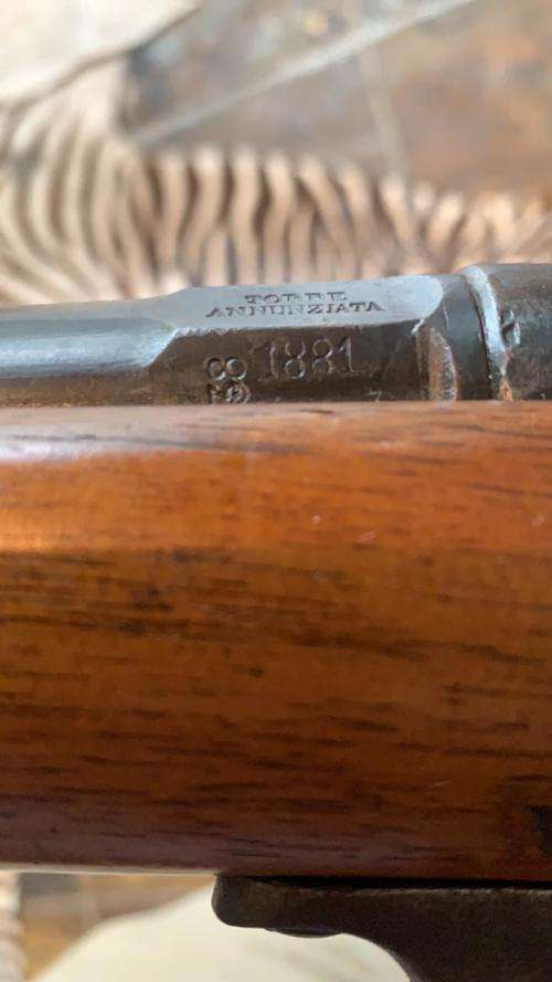 Deactivated Italian Vetterli rifle 1881