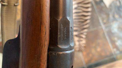 Deactivated Italian Vetterli rifle 1881