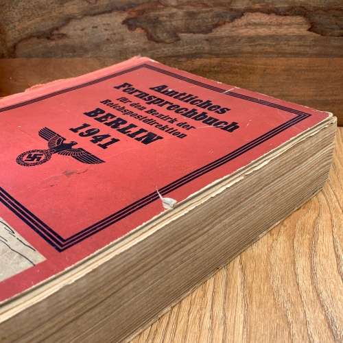 Rare WW2 Third Reich 1941 Berlin Phone book.