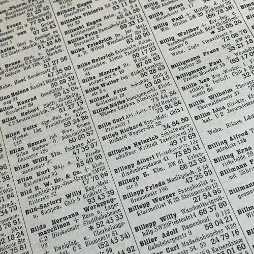 Rare WW2 Third Reich 1941 Berlin Phone book.