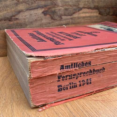 Rare WW2 Third Reich 1941 Berlin Phone book.