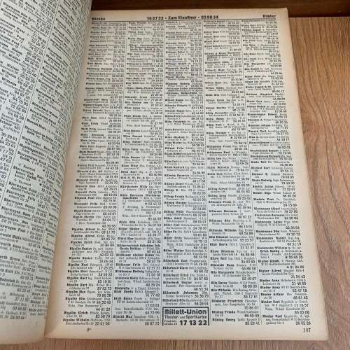 Rare WW2 Third Reich 1941 Berlin Phone book.
