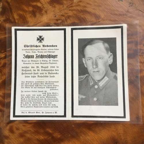 Third Reich Death Card