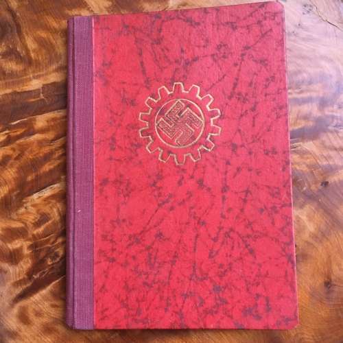Third Reich DAF membership book RED