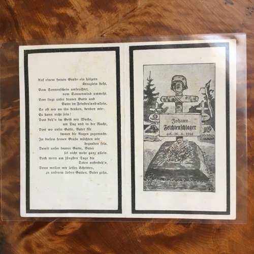 Third Reich Death Card