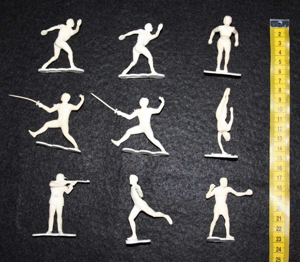 Vintage Plastic Sports figurines