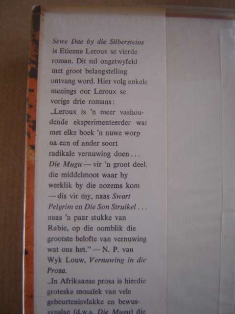 Sewe dae by die Silbersteins Etienne Leroux