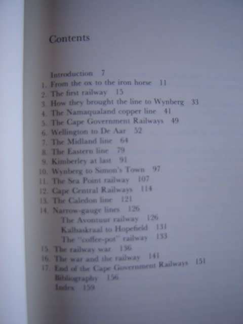 Jose Burman Early Railways at the Cape