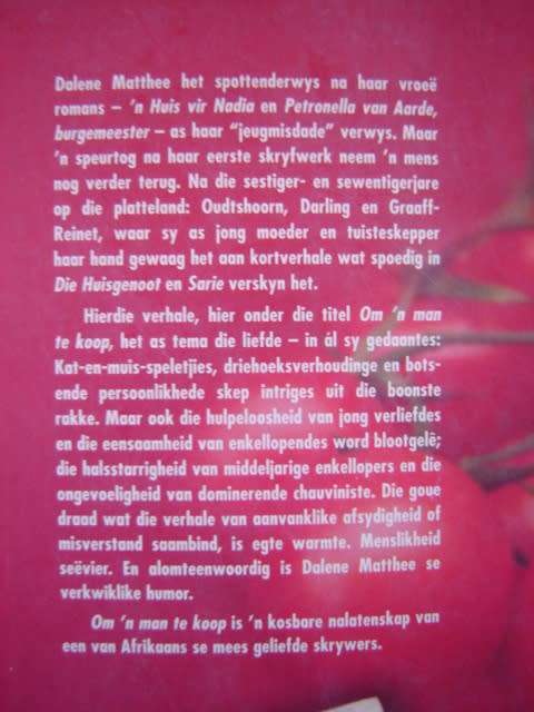 Dalene Matthee Om 'n man te koop