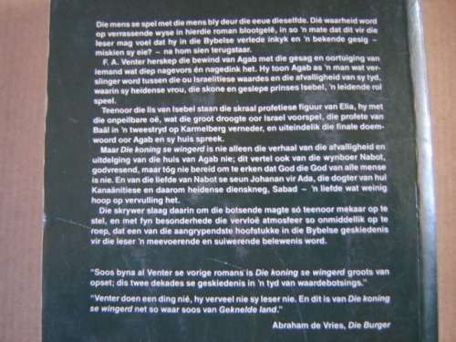 FA Venter Die Koning se Wingerd