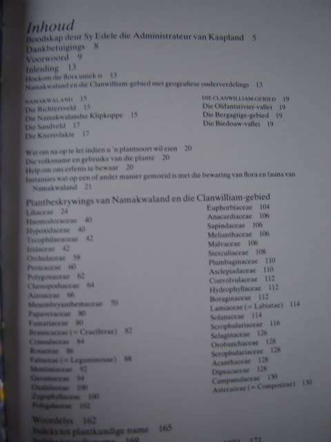 Namakwaland en Clanwilliam Veldblomgids van Suid Afrika