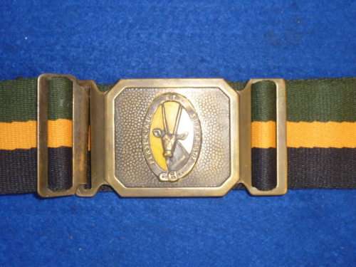 6)A 8 SOUTH AFRICAN INFANTRY-COMPLETE STABLE BELT-GOOD CONDITION-LOW START!