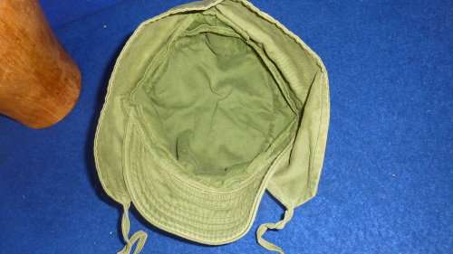 2)CUBAN CAP/BUSHHAT -OLIVE GREEN-BATTLEFIELD PICKUP IN RHODESIAN WAR-GOOD CONDITION-LOW START!