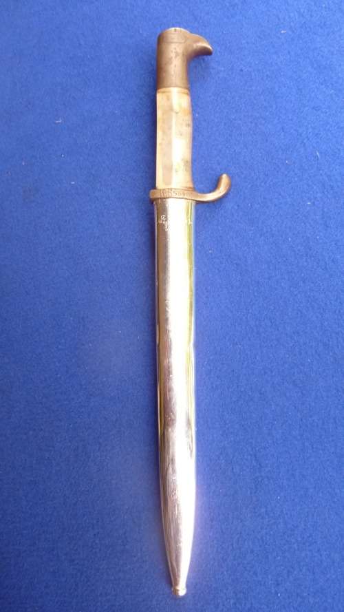 10)A GERMAN-WW1-KS98-MAUSER-SAWBACK BAYONET-MATCHING NUMBERS-KS 5341-ERFURT-COMPLETE BUT REPAIRED-