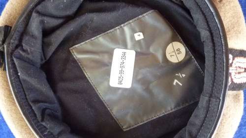 A BRITISH SAS (SPECIAL AIR SERVICE) BEIGE BERET-POST WAR-GOOD CONDITION-LOW START!