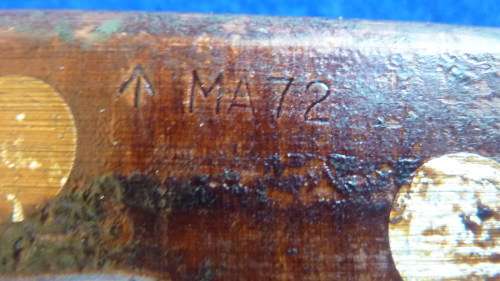 2) A RHODESIAN ISSUE-RLI- VIETNAM-MA 72 MACHETTE WITH OLIVE DRAP SHEATH WITH WOODEN HANDLE-4 RIVETS-