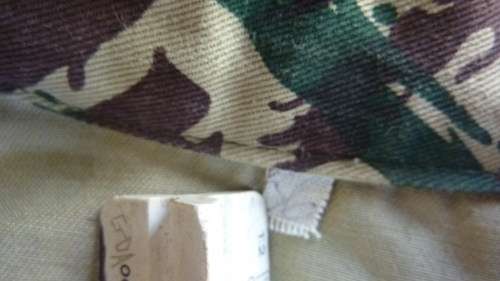 7) A PORTUGEUSE/ CUBAN- CAMO (LIZARD PATTERN)-LOG SLEEVE SHIRT-PRE 1994-AS NEW-LOW START!