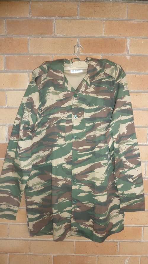 7) A BOPTHUTSWANA 1992 CAMO SHIRT-LONG SLEEVE-AS NEW-SPECICO-SIZE-112-LOW START!