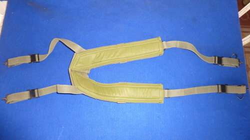 5) A RHODESIAN ARMY ISSUE-CANVAS HARNESS-Y STRAP-GOOD CONDITION-LOW START!