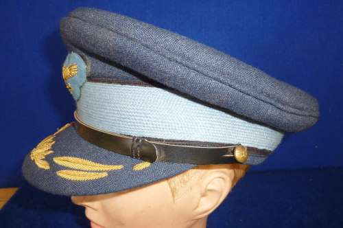 1)SAAF-SENIOR OFFICERS PEAK CAP-1960S-COLONEL OR BRIGADIER-GOOD CONDITION-AS NEW-LOW START!