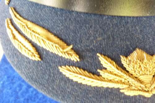 1)SAAF-SENIOR OFFICERS PEAK CAP-1960S-COLONEL OR BRIGADIER-GOOD CONDITION-AS NEW-LOW START!