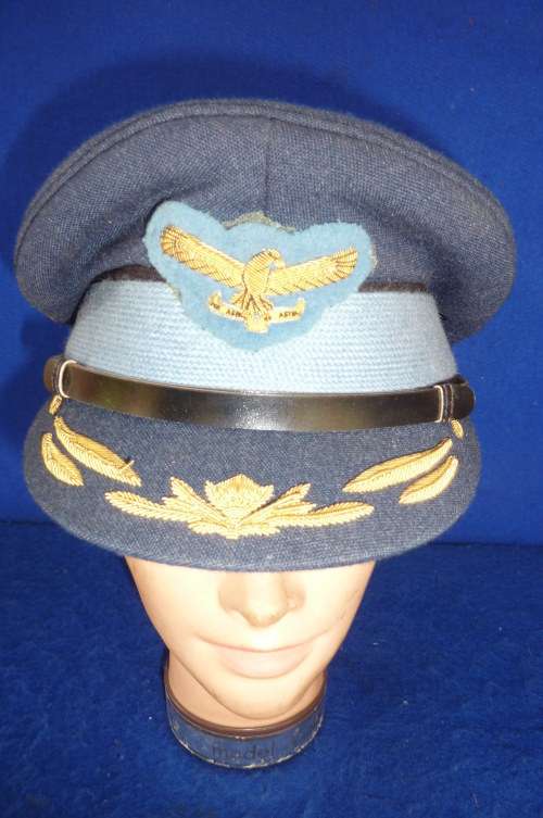 1)SAAF-SENIOR OFFICERS PEAK CAP-1960S-COLONEL OR BRIGADIER-GOOD CONDITION-AS NEW-LOW START!