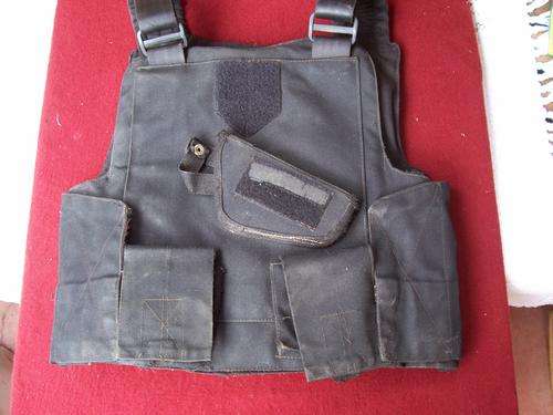 BULLET PROOF VEST WITH KEVLAR PLATE'S(Econo Level 2-MEDIUM)  R1.00 START-Crazy Wednesday Auction.