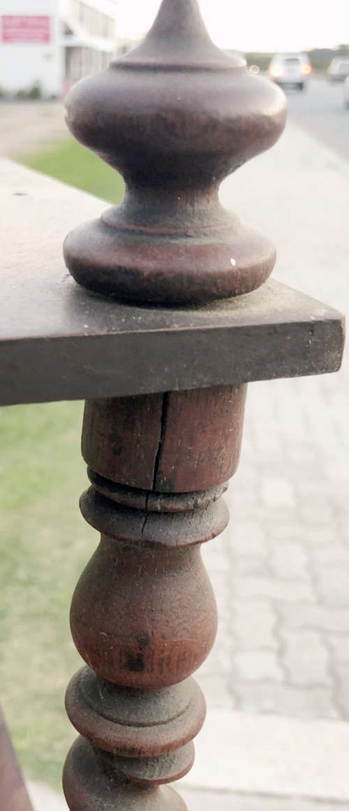 ANTIQUE BARLEY TWIST WHATNOT