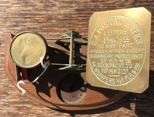 VINTAGE BRASS POSTAL SCALE