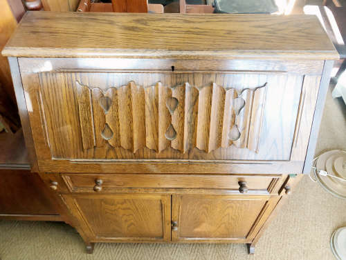 ADAM BEDE OAK WRITING BUREAU