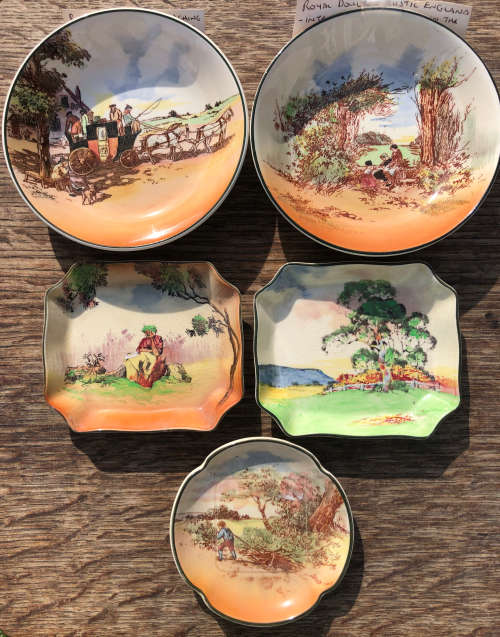 ROYAL DOULTON COLLECTION OF 5 SMALL PLATES