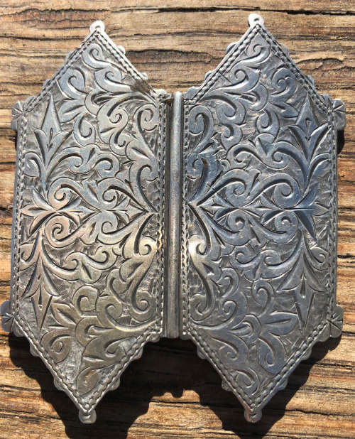 BOER WAR NURSES SILVER BUCKLE HALL MARKED BIRMINGHAM 1901