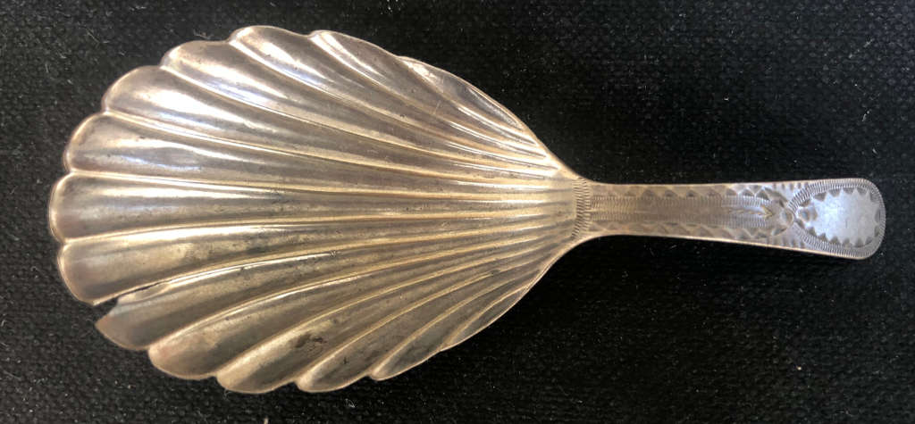 SILVER GEORGE lll CADDY SPOON HALLMARKED 1802