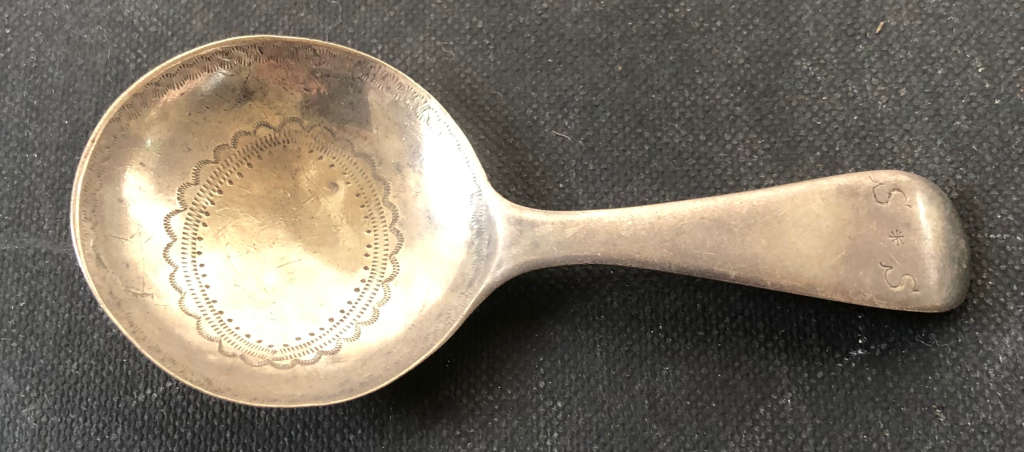 SILVER GEORGE lll CADDY SPOON HALLMARKED CIRCA 1792