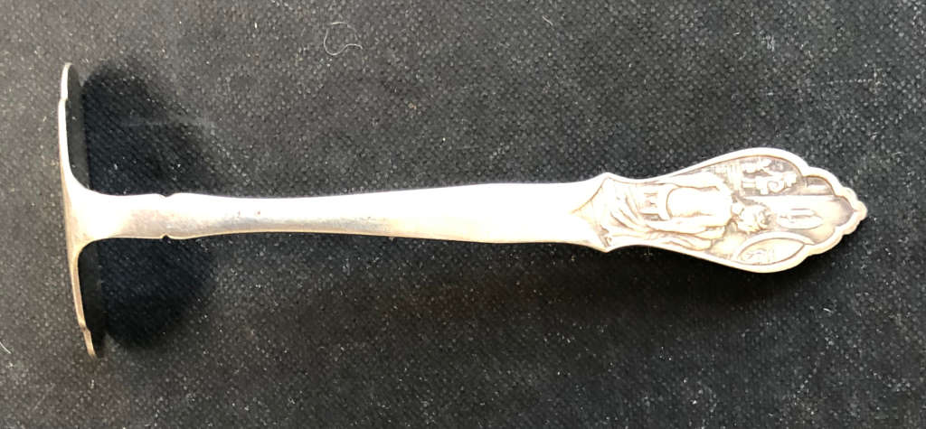 SILVER BABY PUSHER HALLMARKED CONTINENTAL