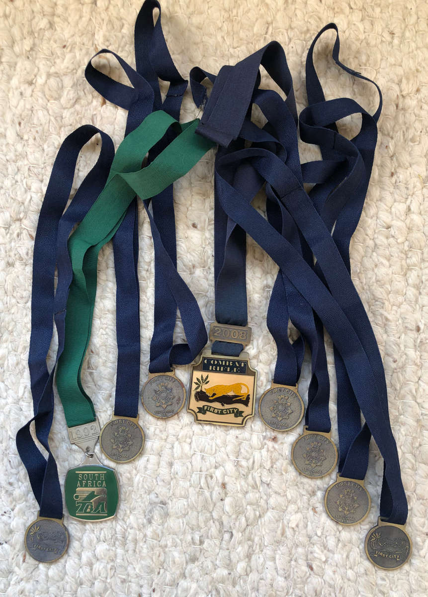 MEDALS COLLECTION OF 9 MILITARY FIRST CITY AND SA TBA MIXED FOURS