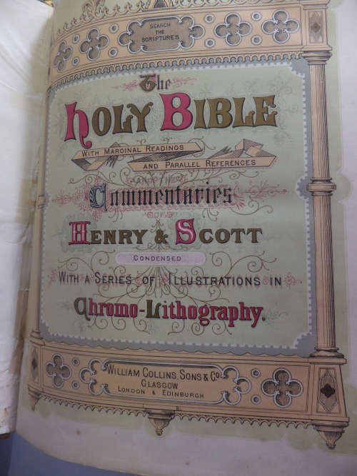 Victorian Holy Bible circa 1880