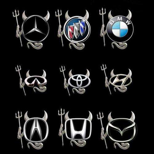 3D Devil Style Demon Sticker Car Emblem