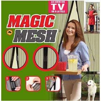Magic Mesh Hands-Free Screen Door
